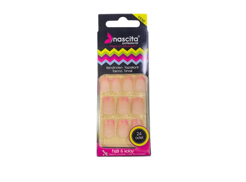 Nascita Press On Nails With Nail File 20 Pack of 24