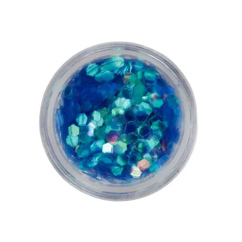 Nascita Sparkle Hexagon Nail Art Decoration Turquoise