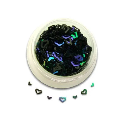 Nascita Sparkle Heart Nail Art Decoration Green