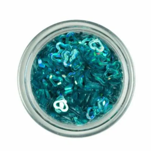 Nascita Sparkle Heart Nail Art Decoration Blue