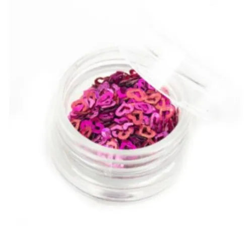 Nascita Sparkle Heart Nail Art Decoration Pink