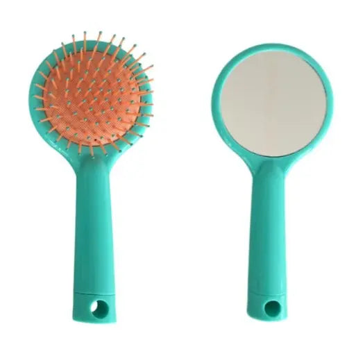 Nascita Hair Brush With Mirror Green