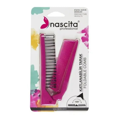 Nascita Foldable Comb Brush Fuchsia