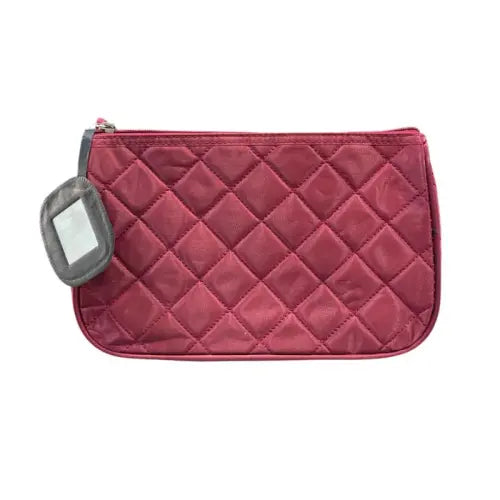 Nascita Cosmetic Bag With Mirror Burgundy