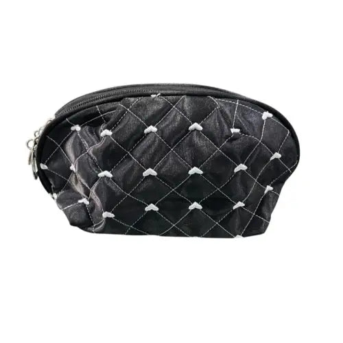 Nascita Satin Makeup Bag Black