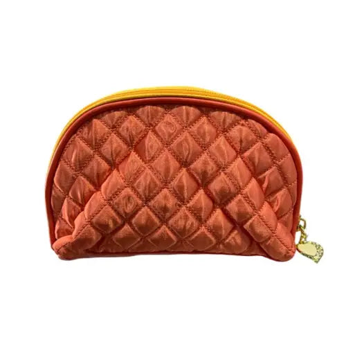 Nascita Quilted Cosmetic Bag Orange