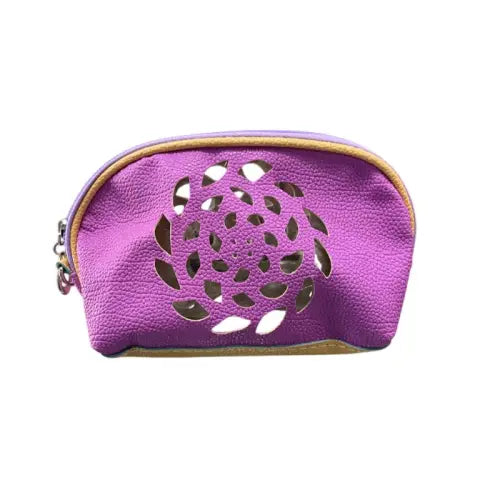 Nascita Floral Design Makeup Bag Purple