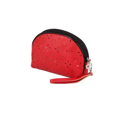 Nascita Floral Design Makeup Pouch Red