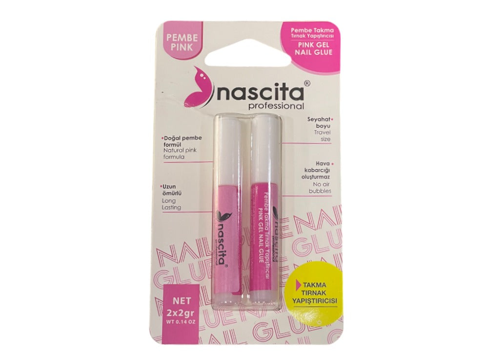 Nascita Pink Gel Nail Glue Pack of 2