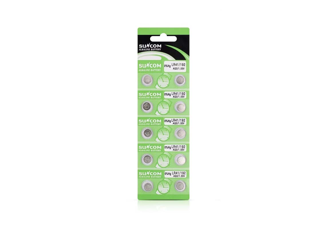 Suncom LR41 Battery Pack of 10