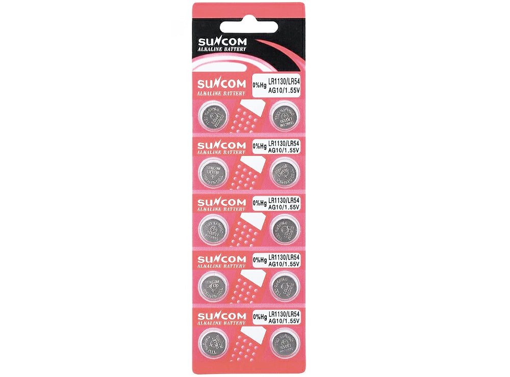 Suncom LR1130 Battery Pack of 10